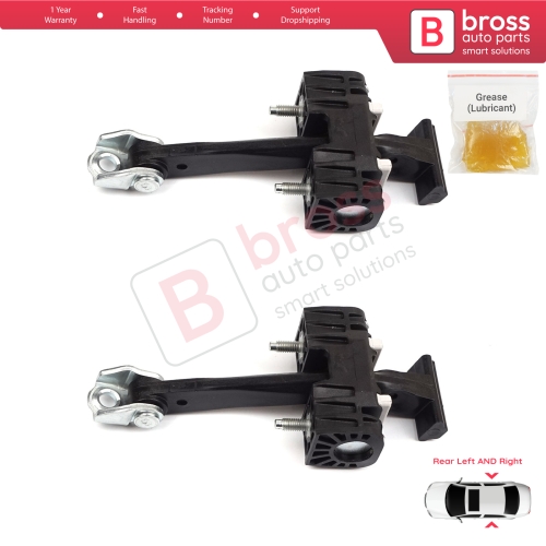 2 Pieces Rear Door Hinge Stop Check Strap Limiter for Chevrolet Vauxhall Opel Zafira B 2005-2014 13214193