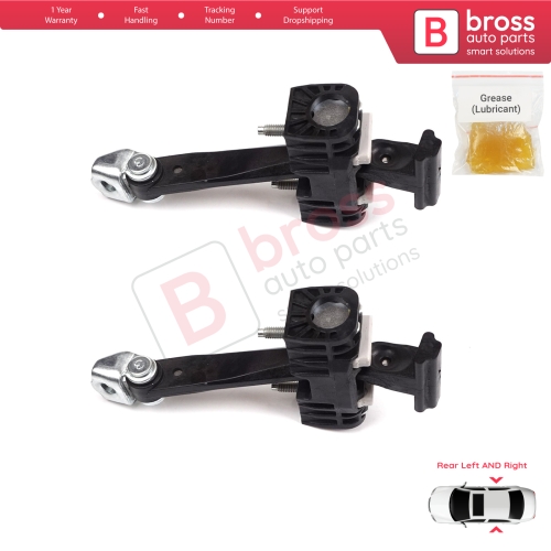2 Pieces Rear Door Hinge Stop Check Strap Limiter for Chevrolet Vauxhall Opel Zafira B 2005-2014 13214193