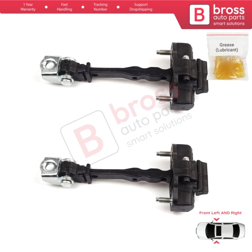 2 Pieces Front Door Hinge Stop Check Strap Limiter for Vauxhall Opel Grandland X	A18 P1UO 2017-On 3551468