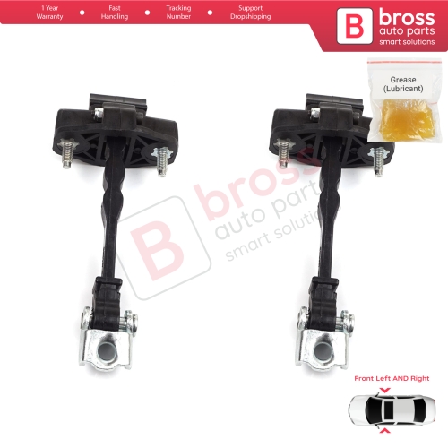 2 Pieces Front Door Hinge Stop Check Strap Limiter for Vauxhall Opel Grandland X	A18 P1UO 2017-On 3551468
