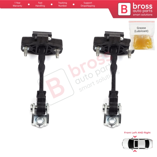 2 Pieces Front Door Hinge Stop Check Strap Limiter for Vauxhall Opel Grandland X	A18 P1UO 2017-On 3551468
