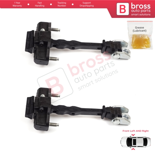 2 Pieces Front Door Hinge Stop Check Strap Limiter for Vauxhall Opel Grandland X	A18 P1UO 2017-On 3551468
