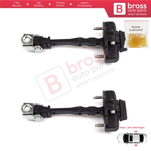 2 Pieces Rear Door Hinge Stop Check Strap Limiter for Vauxhall Opel Grandland X A18 P1UO 2017-On 3551472