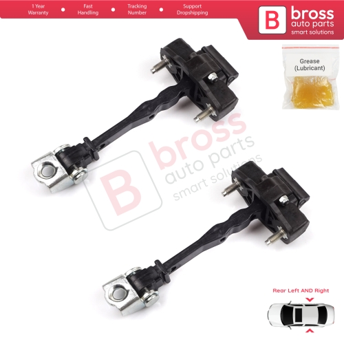 2 Pieces Rear Door Hinge Stop Check Strap Limiter for Vauxhall Opel Grandland X A18 P1UO 2017-On 3551472