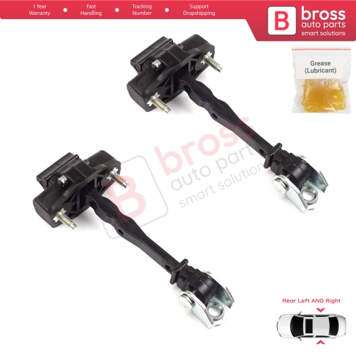 2 Pieces Rear Door Hinge Stop Check Strap Limiter for Vauxhall Opel Grandland X A18 P1UO 2017-On 3551472