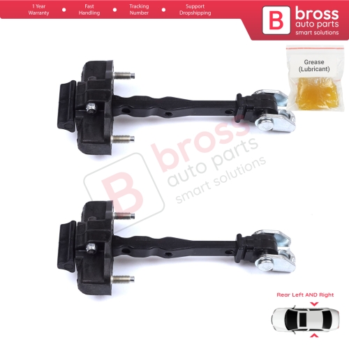 2 Pieces Rear Door Hinge Stop Check Strap Limiter for Vauxhall Opel Grandland X A18 P1UO 2017-On 3551472