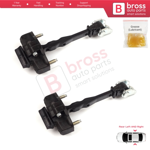2 Pieces Rear Door Hinge Stop Check Strap Limiter for Vauxhall Opel Grandland X A18 P1UO 2017-On 3551472