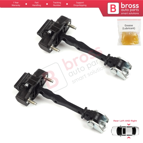 2 Pieces Rear Door Hinge Stop Check Strap Limiter for Vauxhall Opel Grandland X A18 P1UO 2017-On 3551472