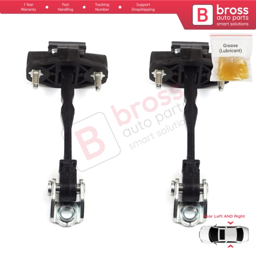 2 Pieces Rear Door Hinge Stop Check Strap Limiter for Vauxhall Opel Grandland X A18 P1UO 2017-On 3551472