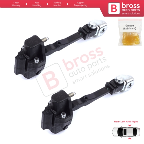 2 Pieces Rear Door Hinge Stop Check Strap Limiter for Vauxhall Opel Grandland X A18 P1UO 2017-On 3551472