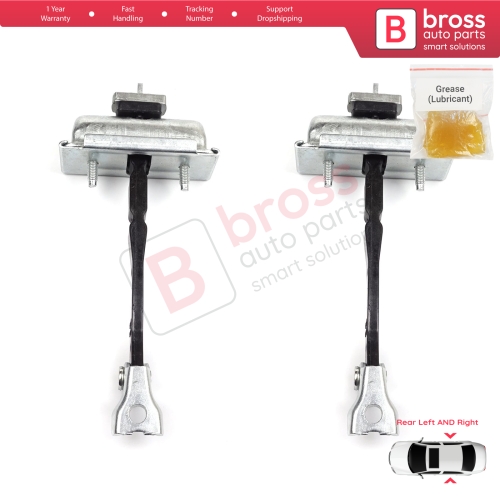 2 Pieces Rear Door Hinge Stop Check Strap Limiter for Opel Zafira Tourer C P12 2011-2019 39045011