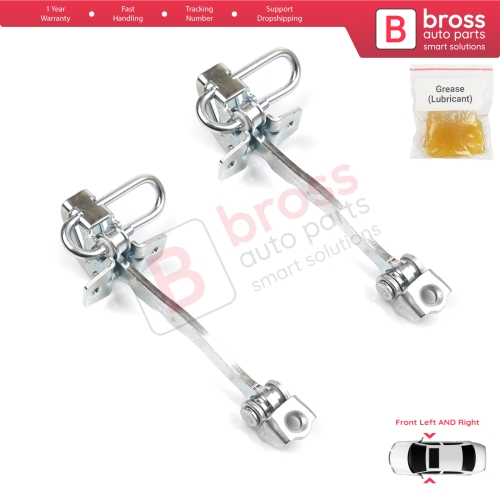 2 Pieces Front Door Hinge Stop Check Strap Limiter for Chevrolet Vauxhall Opel Meriva A X03 2003-2010 13147255