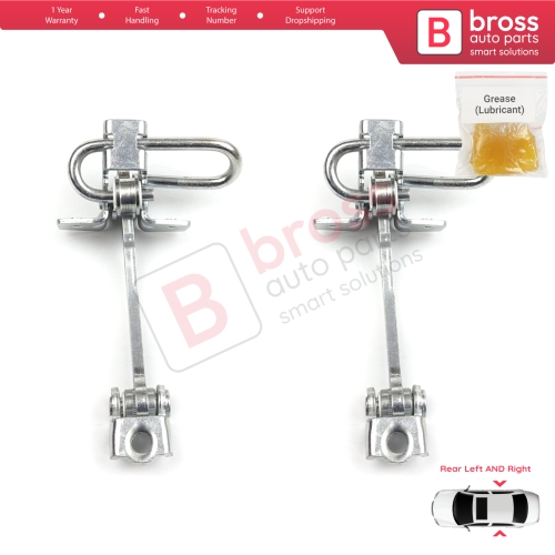 2 Pieces Rear Door Hinge Stop Check Strap Limiter 13186210 for Chevrolet  Vauxhall  Opel Meriva A X03 2003-2010