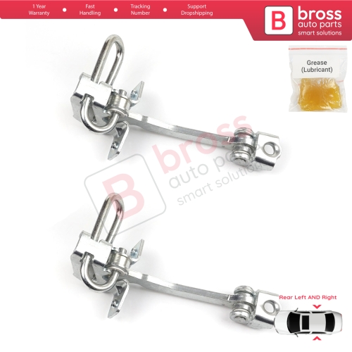 2 Pieces Rear Door Hinge Stop Check Strap Limiter 13186210 for Chevrolet  Vauxhall  Opel Meriva A X03 2003-2010