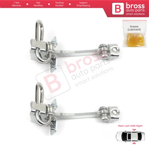 2 Pieces Rear Door Hinge Stop Check Strap Limiter 13186210 for Chevrolet  Vauxhall  Opel Meriva A X03 2003-2010