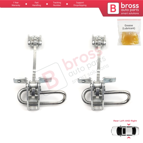 2 Pieces Rear Door Hinge Stop Check Strap Limiter 13186210 for Chevrolet  Vauxhall  Opel Meriva A X03 2003-2010