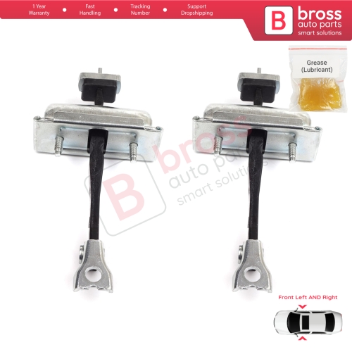 2 Pieces Front Door Hinge Stop Check Strap Limiter for Vauxhall Opel Adam M13 2012-2019 13412690 