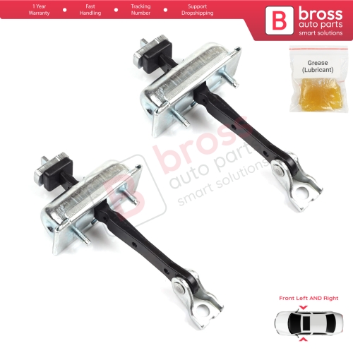 2 Pieces Front Door Hinge Stop Check Strap Limiter for Vauxhall Opel Adam M13 2012-2019 13412690 