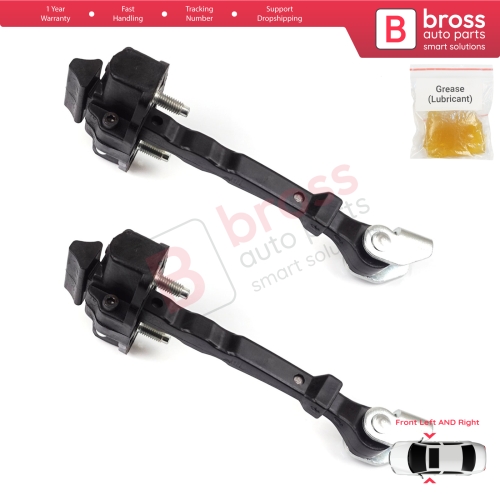 2 Pieces Front Door Hinge Stop Check Strap Limiter 804308807R for Renault Captur MK1 J87 H5 J5 2013-2019