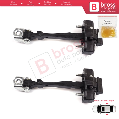 2 Pieces Rear Door Hinge Stop Check Strap Limiter for Renault Captur MK1 J87 H5 J5 2013-2019 824305607R