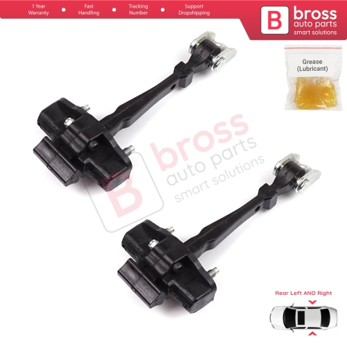 2 Pieces Rear Door Hinge Stop Check Strap Limiter for Renault Captur MK1 J87 H5 J5 2013-2019 824305607R