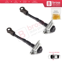 2 Pieces Front Door Hinge Stop Check Strap Limiter for Renault Megane MK4 2015-On 4/5 Door 804301666R 