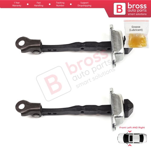 2 Pieces Front Door Hinge Stop Check Strap Limiter for Renault Megane MK4 2015-On 4/5 Door 804301666R 