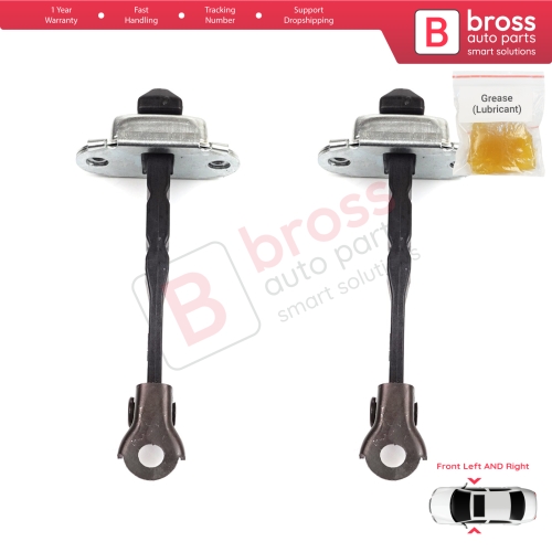 2 Pieces Front Door Hinge Stop Check Strap Limiter for Renault Megane MK4 2015-On 4/5 Door 804301666R 