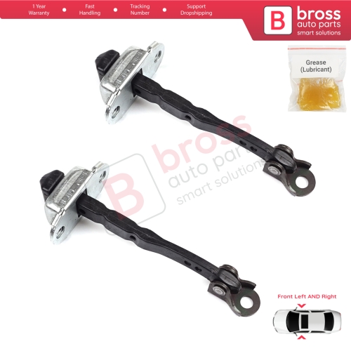 2 Pieces Front Door Hinge Stop Check Strap Limiter for Renault Megane MK4 2015-On 4/5 Door 804301666R 
