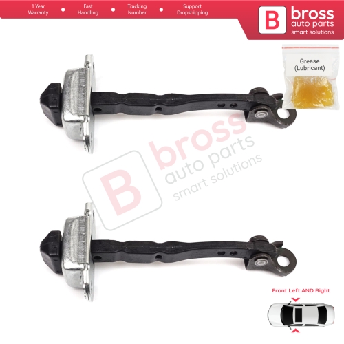 2 Pieces Front Door Hinge Stop Check Strap Limiter for Renault Megane MK4 2015-On 4/5 Door 804301666R 