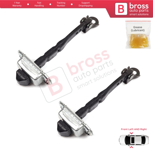 2 Pieces Front Door Hinge Stop Check Strap Limiter for Renault Megane MK4 2015-On 4/5 Door 804301666R 