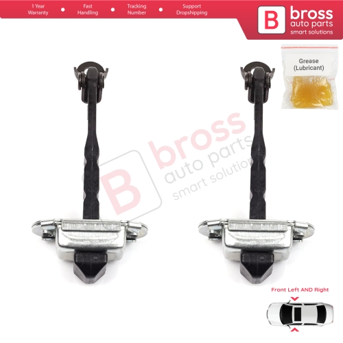 2 Pieces Front Door Hinge Stop Check Strap Limiter for Renault Megane MK4 2015-On 4/5 Door 804301666R 