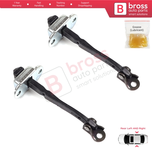 2 Pieces Rear Door Hinge Stop Check Strap Limiter for Renault Megane MK4 2015-On 4/5 Door 824306058R