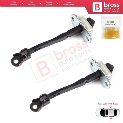 2 Pieces Rear Door Hinge Stop Check Strap Limiter for Renault Megane MK4 2015-On 4/5 Door 824306058R