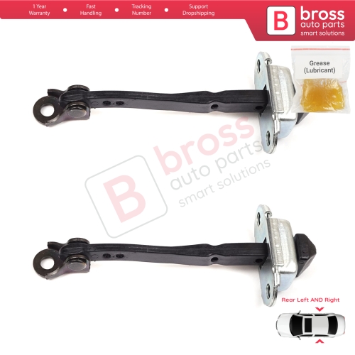 2 Pieces Rear Door Hinge Stop Check Strap Limiter for Renault Megane MK4 2015-On 4/5 Door 824306058R