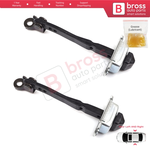 2 Pieces Rear Door Hinge Stop Check Strap Limiter for Renault Megane MK4 2015-On 4/5 Door 824306058R
