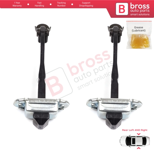 2 Pieces Rear Door Hinge Stop Check Strap Limiter for Renault Megane MK4 2015-On 4/5 Door 824306058R