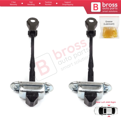 2 Pieces Rear Door Hinge Stop Check Strap Limiter for Renault Megane MK4 2015-On 4/5 Door 824306058R
