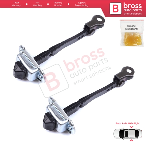 2 Pieces Rear Door Hinge Stop Check Strap Limiter for Renault Megane MK4 2015-On 4/5 Door 824306058R
