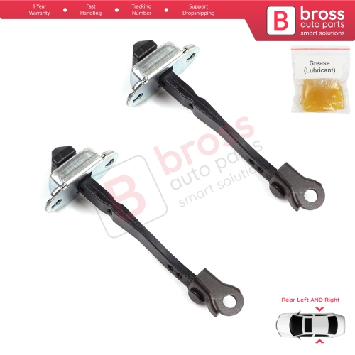 2 Pieces Rear Door Hinge Stop Check Strap Limiter for Renault Megane MK4 2015-On 4/5 Door 824306058R