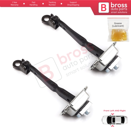 2 Pieces Front Door Hinge Stop Check Strap Limiter for Renault Kadjar Nissan Qashqai MK2 J11 804304EA0A