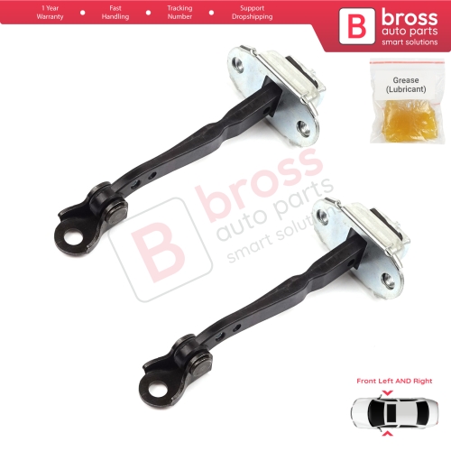 2 Pieces Front Door Hinge Stop Check Strap Limiter for Renault Kadjar Nissan Qashqai MK2 J11 804304EA0A
