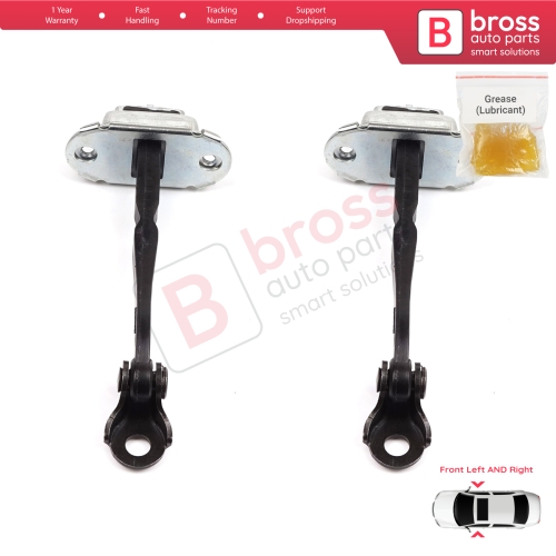 2 Pieces Front Door Hinge Stop Check Strap Limiter for Renault Kadjar Nissan Qashqai MK2 J11 804304EA0A