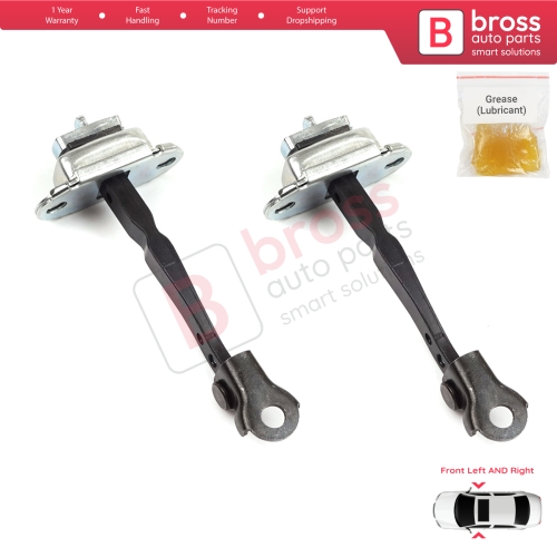 2 Pieces Front Door Hinge Stop Check Strap Limiter for Renault Kadjar Nissan Qashqai MK2 J11 804304EA0A