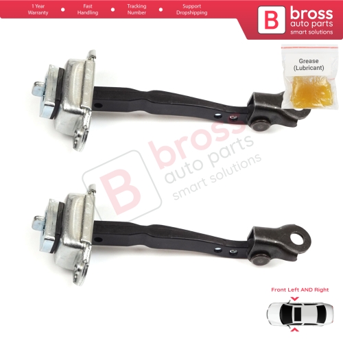2 Pieces Front Door Hinge Stop Check Strap Limiter for Renault Kadjar Nissan Qashqai MK2 J11 804304EA0A