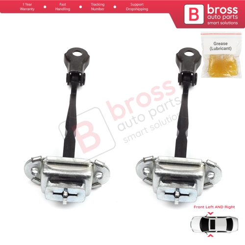2 Pieces Front Door Hinge Stop Check Strap Limiter for Renault Kadjar Nissan Qashqai MK2 J11 804304EA0A