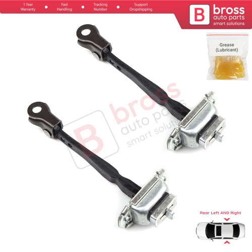2 Pieces Rear Door Hinge Stop Check Strap Limiter for Renault Kadjar Nissan Qashqai MK2 J11 824304EA0A