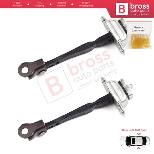 2 Pieces Rear Door Hinge Stop Check Strap Limiter for Renault Kadjar Nissan Qashqai MK2 J11 824304EA0A