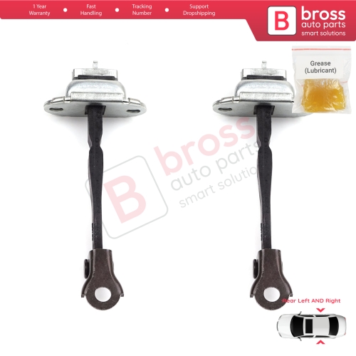 2 Pieces Rear Door Hinge Stop Check Strap Limiter for Renault Kadjar Nissan Qashqai MK2 J11 824304EA0A