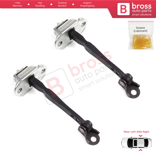 2 Pieces Rear Door Hinge Stop Check Strap Limiter for Renault Kadjar Nissan Qashqai MK2 J11 824304EA0A